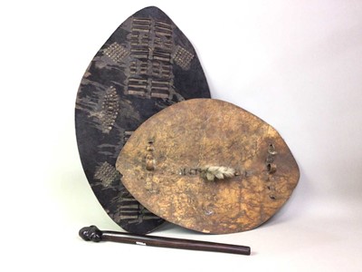 Lot 147 - TWO ZULU PARRYING SHIELDS