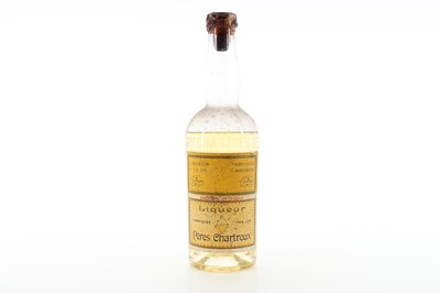 Lot 323 - CHARTREUSE YELLOW CIRCA 1940S / 50S HALF BOTTLE