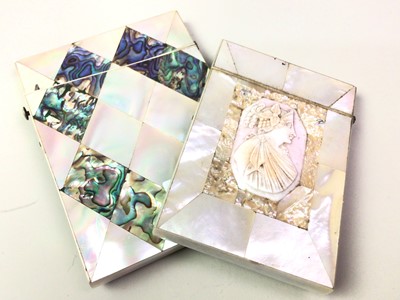 Lot 166 - MOTHER OF PEARL CARD CASE