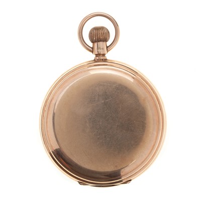 Lot 836 - NINE CARAT GOLD FULL HUNTER POCKET WATCH