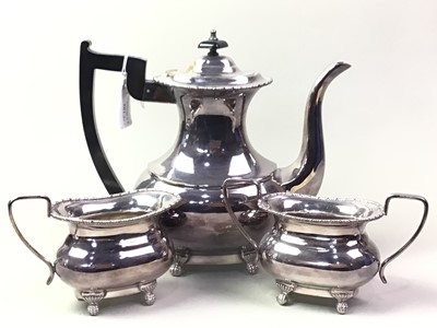 Lot 201 - SILVER PLATED TEA AND COFFEE SERVICE