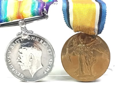 Lot 204 - PAIR OF WWI CAMPAIGN MEDALS