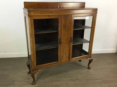 Lot 242 - MAHOGANY DISPLAY CABINET