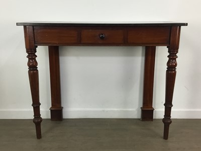 Lot 249 - VICTORIAN MAHOGANY SIDE TABLE