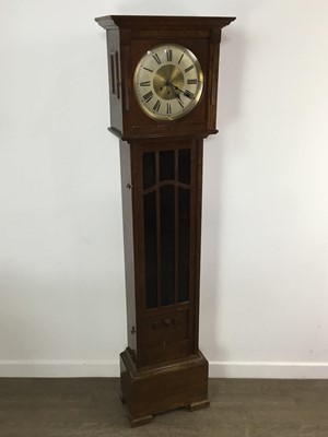 Lot 248 - OAK LONGCASE CLOCK