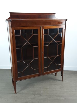 Lot 243 - MAHOGANY DISPLAY CABINET