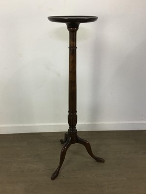 Lot 244 - MAHOGANY TORCHERE PEDESTAL