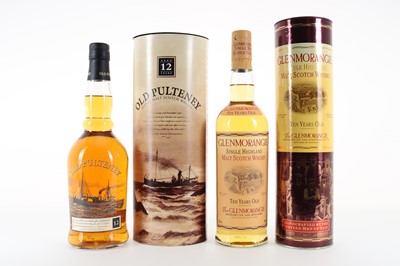 Lot 78 - OLD PULTENEY 12 YEAR OLD AND GLENMORANGIE 10 YEAR OLD