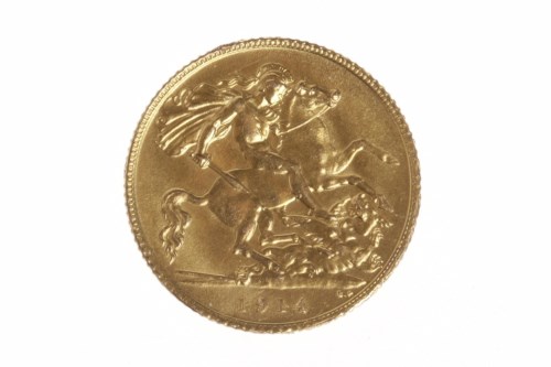 Lot 518 - GOLD HALF SOVEREIGN DATED 1914