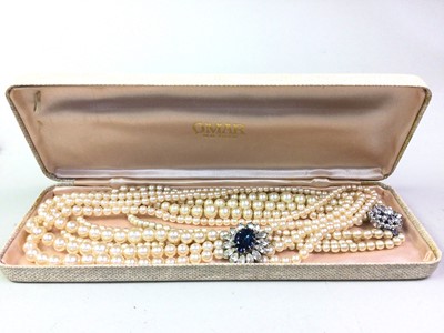 Lot 365 - TWO SETS OF FAUX PEARLS