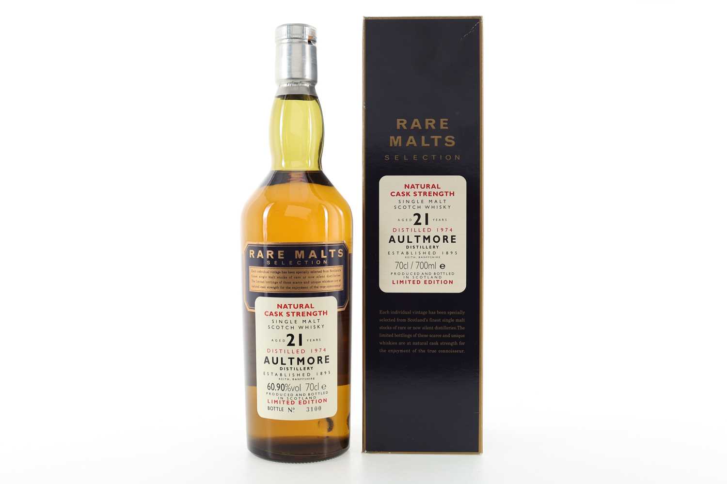 Lot 96 - AULTMORE 1974 21 YEAR OLD RARE MALTS