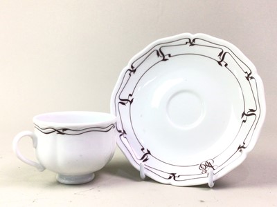 Lot 372 - ORIENT EXPRESS PAIR OF CUPS, SAUCERS AND TWO GLASSES