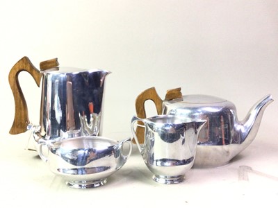 Lot 409 - PICQUOT WARE FOUR PIECE TEA SERVICE