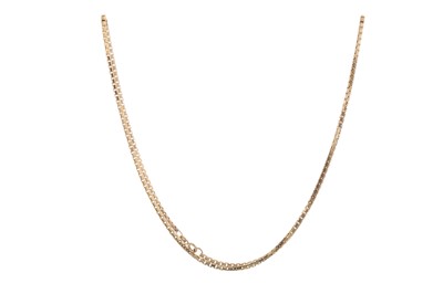 Lot 624 - GOLD CHAIN AND A BRACELET