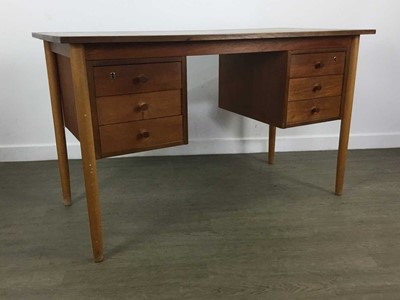 Lot 384 - MID CENTURY TEAK DESK