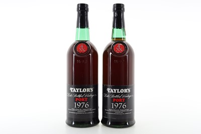 Lot 393 - 2 BOTTLES OF TAYLOR'S 1976 LATE BOTTLED VINTAGE