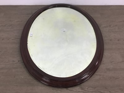 Lot 469 - OVAL WALL MIRROR