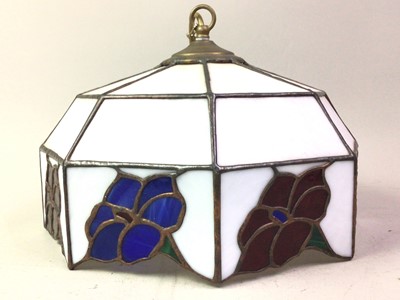 Lot 441 - REPRODUCTION GLASS CEILING LIGHT SHADE