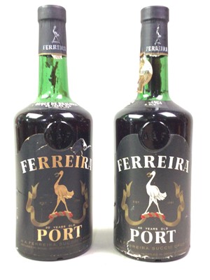 Lot 448 - TWO BOTTLES OF FERREIRA PORT