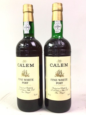 Lot 449 - TWO BOTTLES OF CALEM FINE WHITE PORT