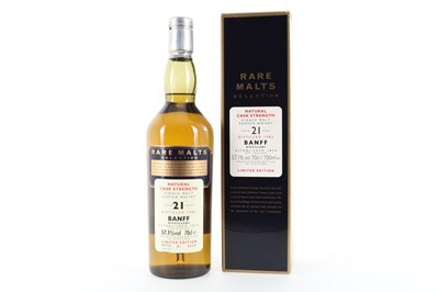 Lot 21 - BANFF 1982 21 YEAR OLD RARE MALTS