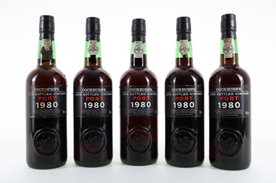 Lot 32 - 5 BOTTLES OF COCKBURN'S 1980 LATE BOTTLED VINTAGE