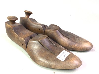 Lot 455 - PAIR OF WOODEN SHOE LASTS