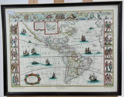 Lot 531 - GROUP OF REPRODUCTION FRAMED MAPS