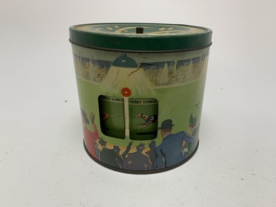 Lot 71 - SPINNING GREYHOUND RACE OR 'THE WINNER' BISCUIT TIN
