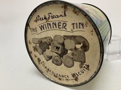 Lot 71 - SPINNING GREYHOUND RACE OR 'THE WINNER' BISCUIT TIN