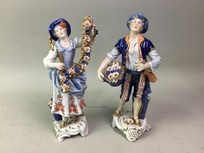 Lot 544 - PAIR OF SITZENDORF FIGURES