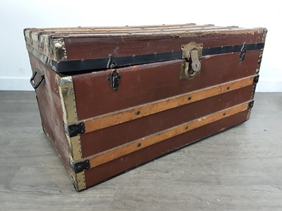 Lot 620 - FOUR TRAVEL TRUNKS