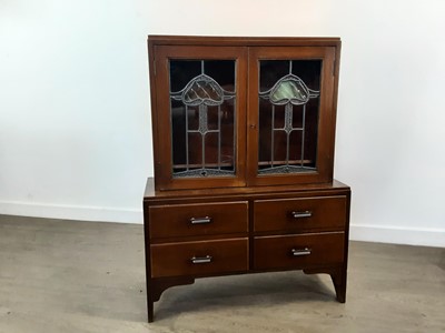 Lot 658 - MAHOGANY AND PLYWOOD SIDE CABINET