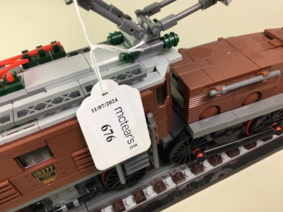 Lot 676 - LEGO 10277 CROCODILE LOCOMOTIVE MODEL TRAIN