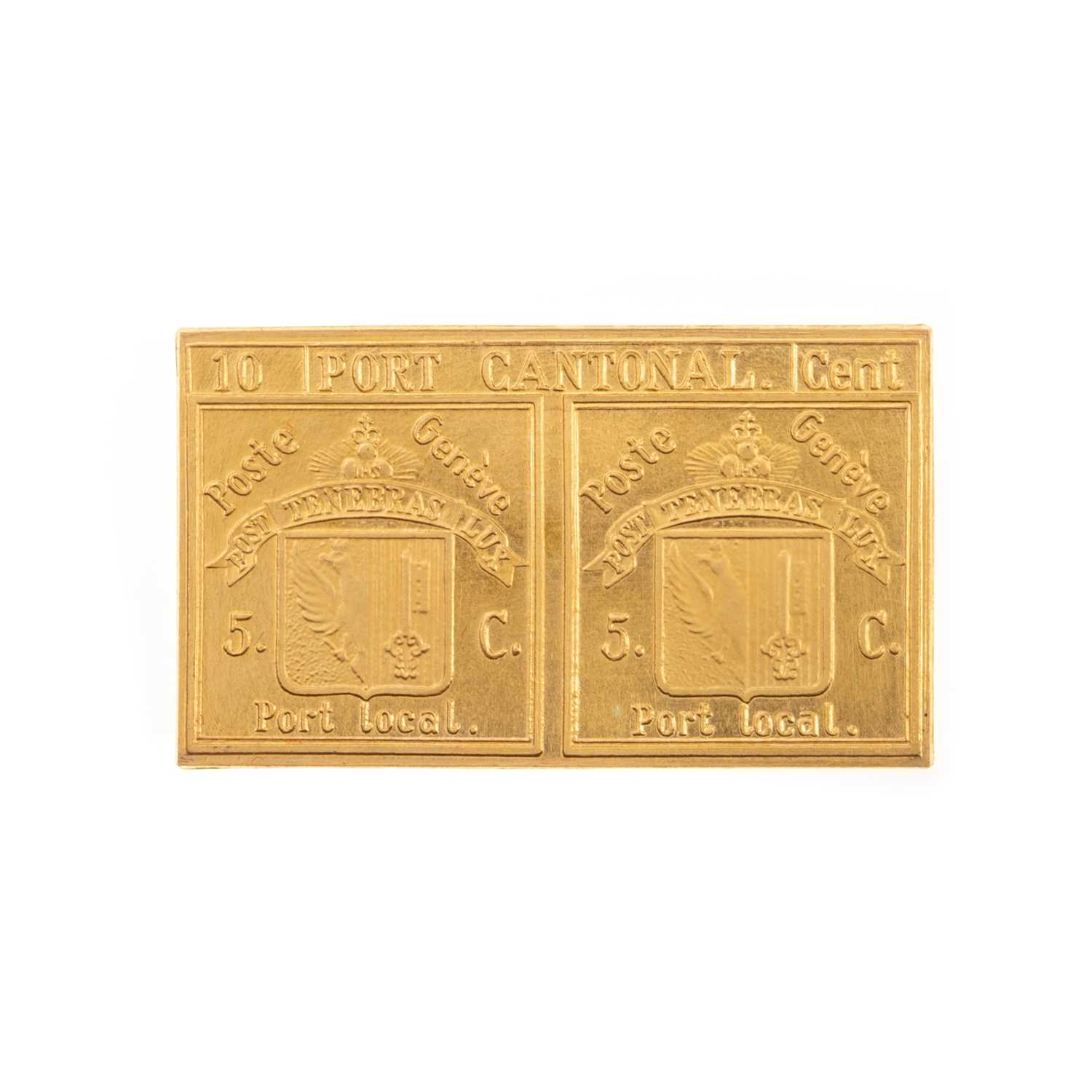 Lot 66 - GOLD PORT CANTONAL REPLICA STAMP