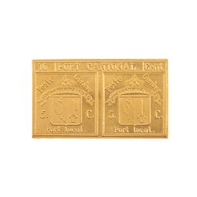 Lot 66 - GOLD PORT CANTONAL REPLICA STAMP