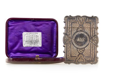 Lot 1189 - VICTORIAN SILVER CARD CASE