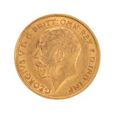 Lot 7 - GEORGE V GOLD HALF SOVEREIGN