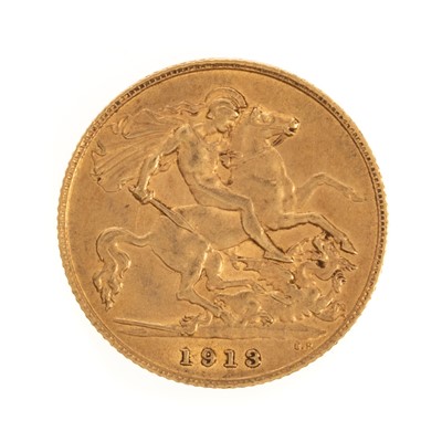 Lot 8 - GEORGE V GOLD HALF SOVEREIGN