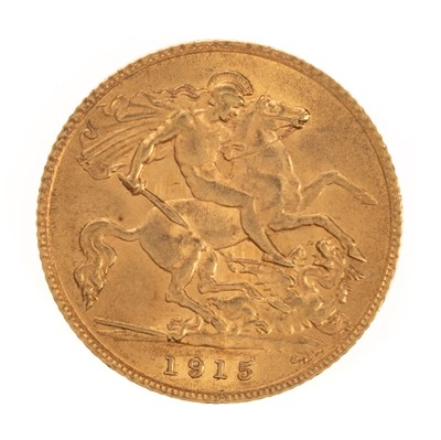 Lot 9 - GEORGE V GOLD HALF SOVEREIGN