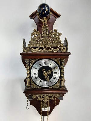 Lot 579 - REPRODUCTION DUTCH WALL CLOCK