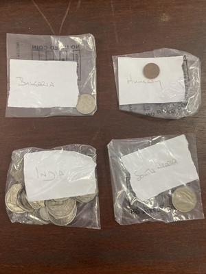 Lot 13 - GROUP OF FOREIGN COINS AND PAPER MONEY