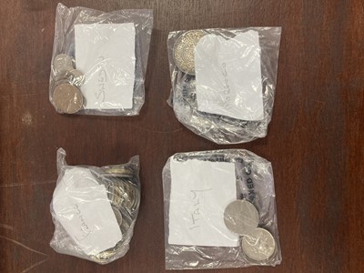 Lot 13 - GROUP OF FOREIGN COINS AND PAPER MONEY