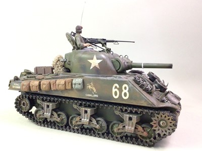 Lot 667 - UNITED STATES WWII SHERMAN TANK MODEL