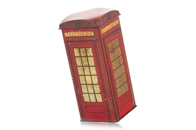 Lot 242 - RED TELEPHONE BOX BISCUIT TIN