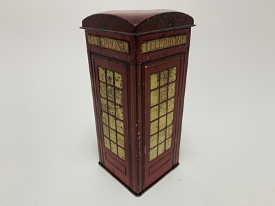 Lot 242 - RED TELEPHONE BOX BISCUIT TIN