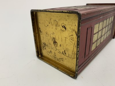 Lot 242 - RED TELEPHONE BOX BISCUIT TIN