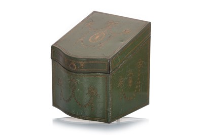 Lot 198 - STATIONERY CASE BISCUIT TIN