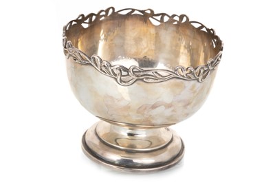 Lot 1203 - ART NOUVEAU SILVER PEDESTAL BOWL