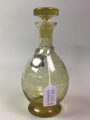 Lot 30 - BOHEMIAN STYLE PURPLE GLASS DECANTER